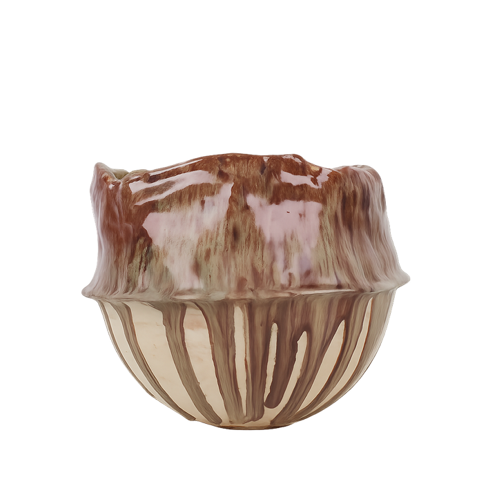 Handgemaakte keramische pot/schaal – Wouter De Coster (28 x 28 x 21 cm)