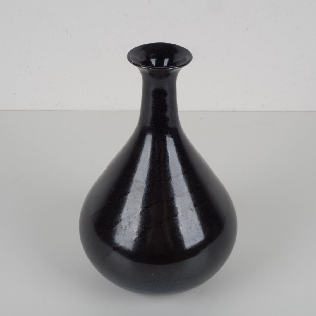 Handgemaakt Vintage Druiperglazuur Vaasje – Gesigneerd