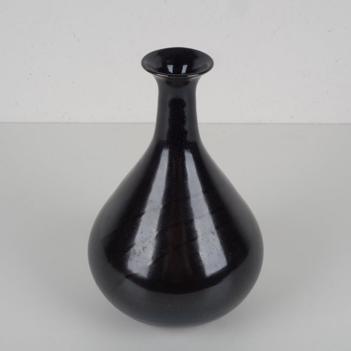 Handgemaakt Vintage Druiperglazuur Vaasje – Gesigneerd