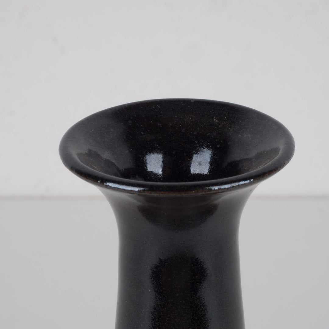 Handgemaakt Vintage Druiperglazuur Vaasje – Gesigneerd