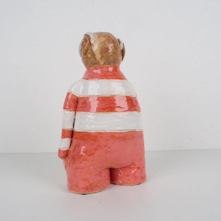 Ludiek keramisch beeld “De Duiker” – Patrick Benoot – 31 cm hoog