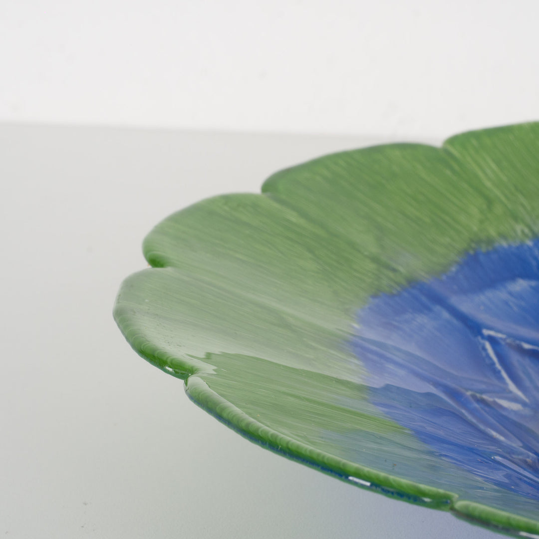 Handgeschilderde glazen schaal – kleurrijke decoratieve schaal