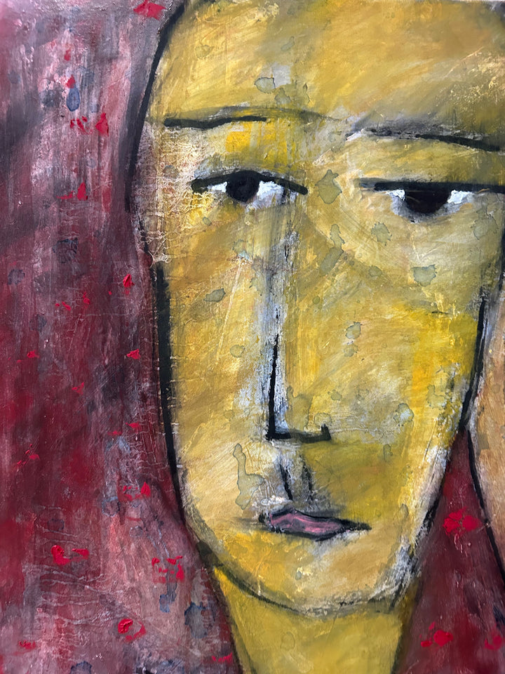 Schilderij van 3 Kleurrijke Personages – Paul Vanhee (1m x 0,80m)