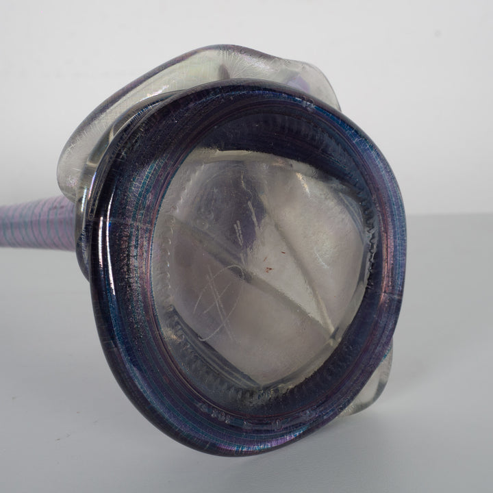 Heiner Düsterhaus – Signed Studio Glass Vase (12 x 12 x 31.5 cm) 