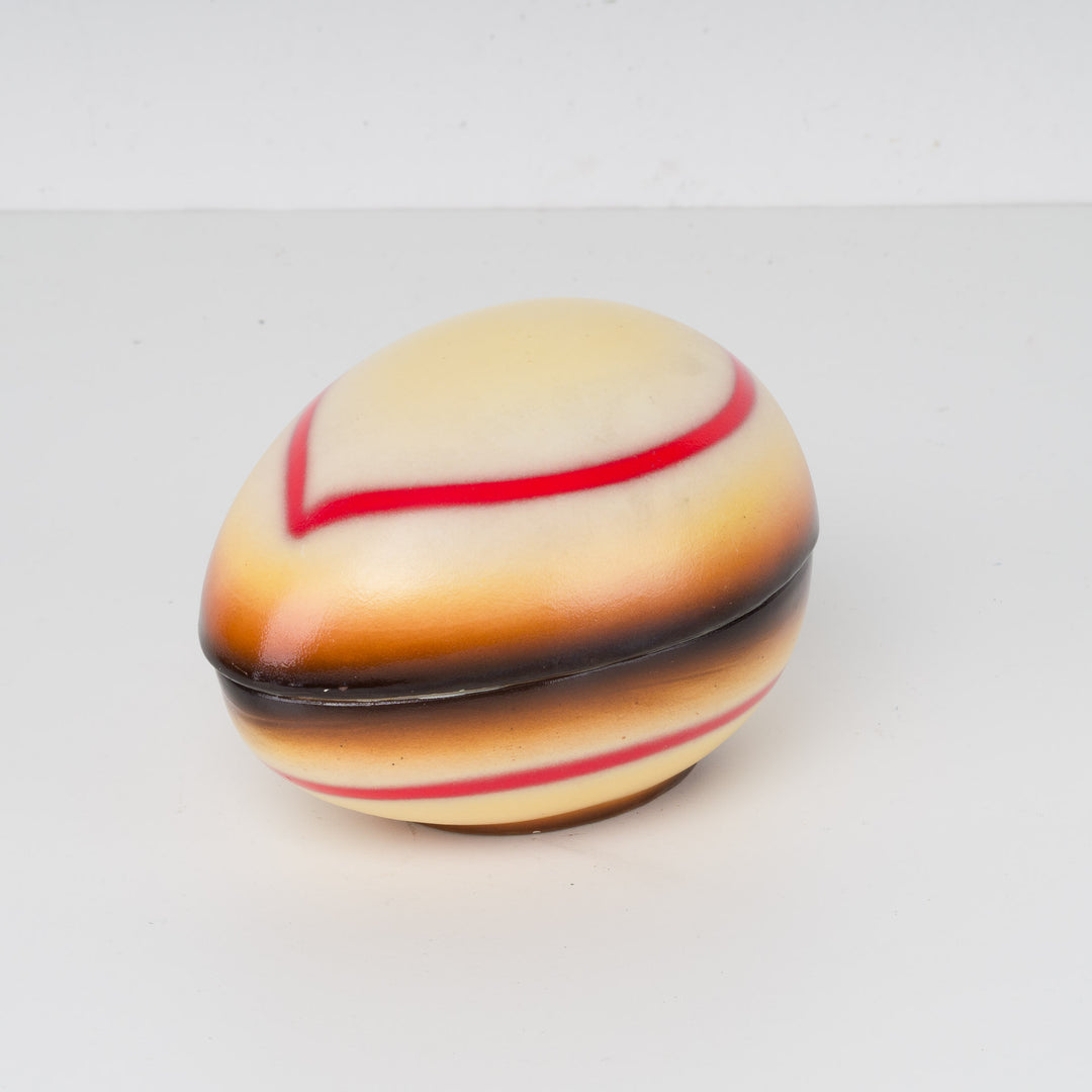 Keramisch dekselpotje BIHL – Tschechoslovakia – 16 x 11 x 10 cm