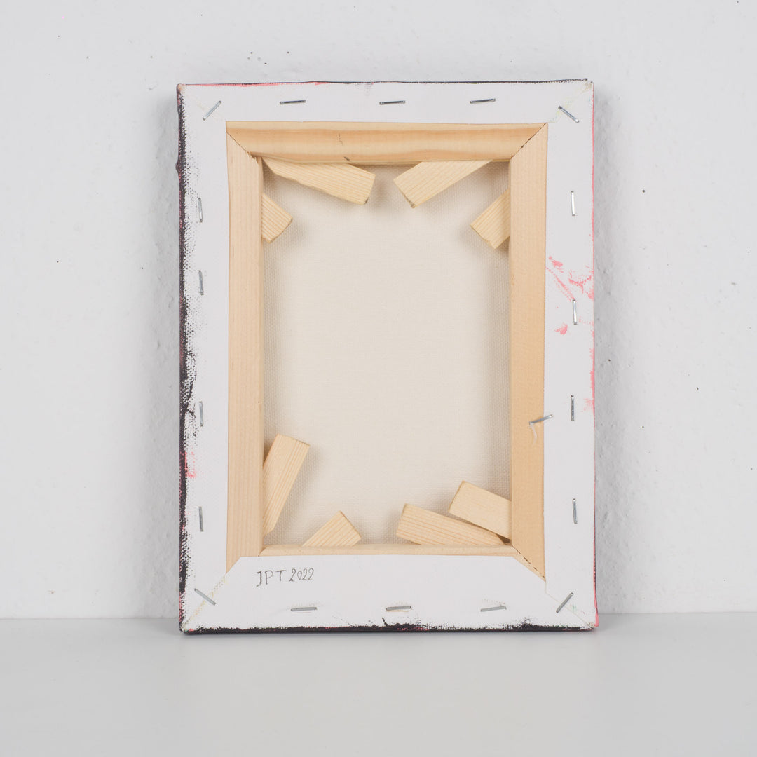 Schilderij 'Witte Bloei in de Stilte' – JP Terryn (18,5 x 24 cm)