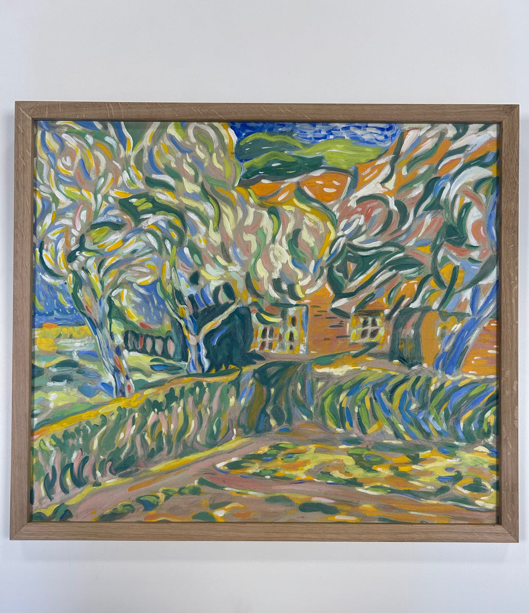 Schilderij 'Landschap in Beweging' door S. Matthijs