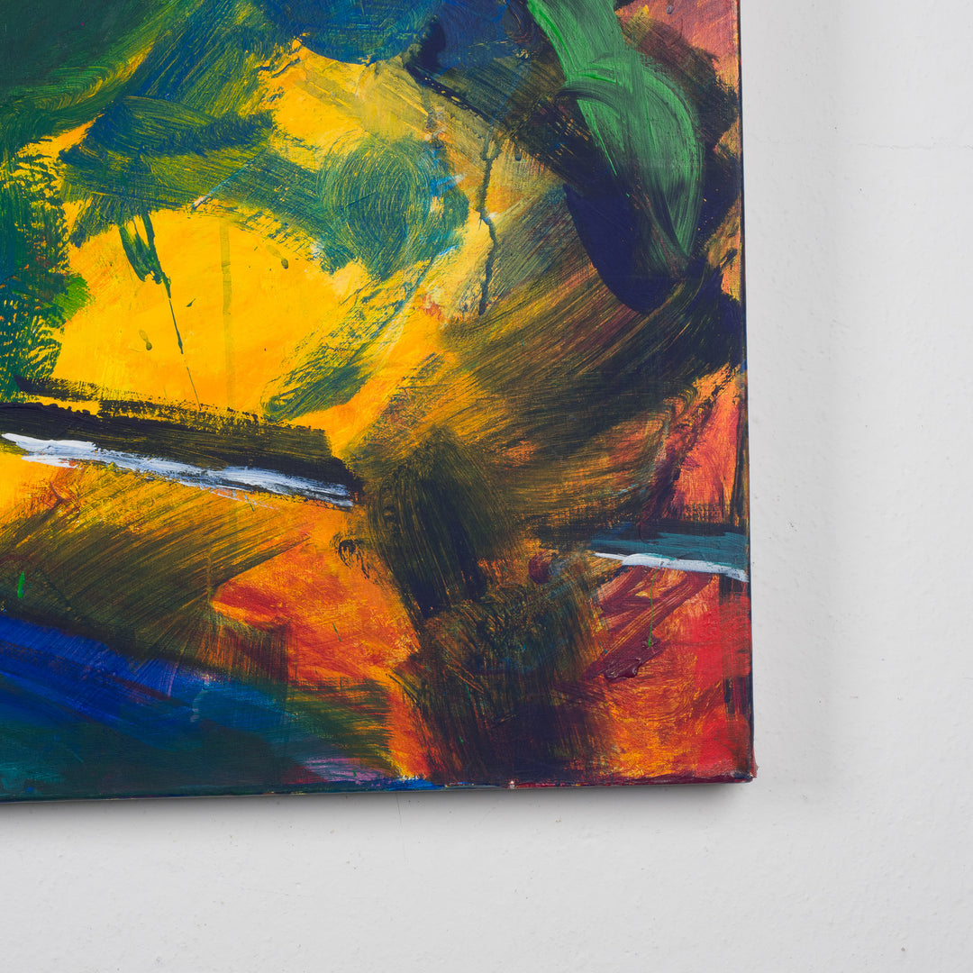 Kleurrijk abstract schilderij – 100 x 100 cm – Uniek en expressief