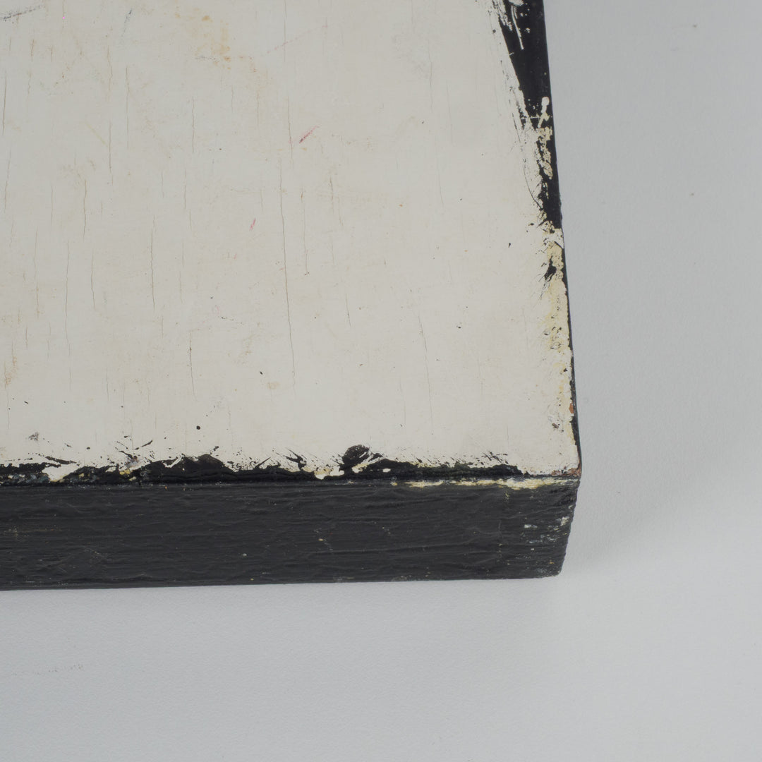 Kleurrijke vierkante Arabische spiegel – beschilderd en gedecoreerd