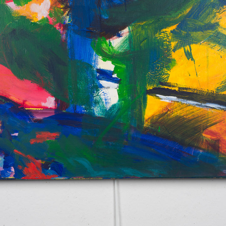 Kleurrijk abstract schilderij – 100 x 100 cm – Uniek en expressief