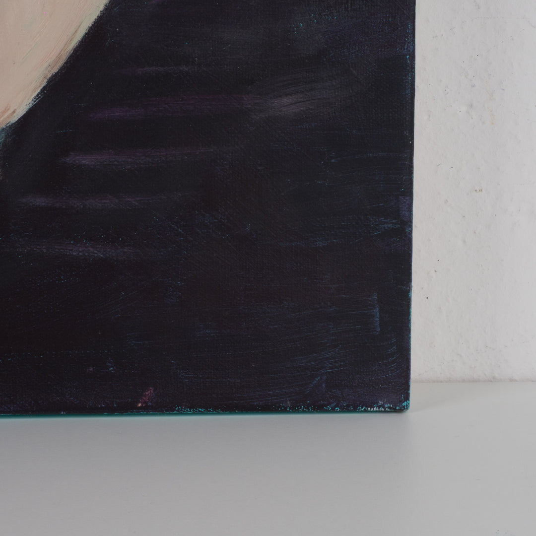 Prachtig schilderij van naakte vrouw – zachte groen- en rozetinten