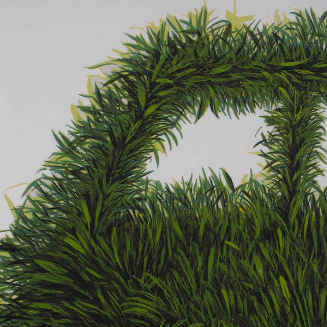 Elias – Surreal Lithograph with Green Van | 69 x 49 cm (framed) 