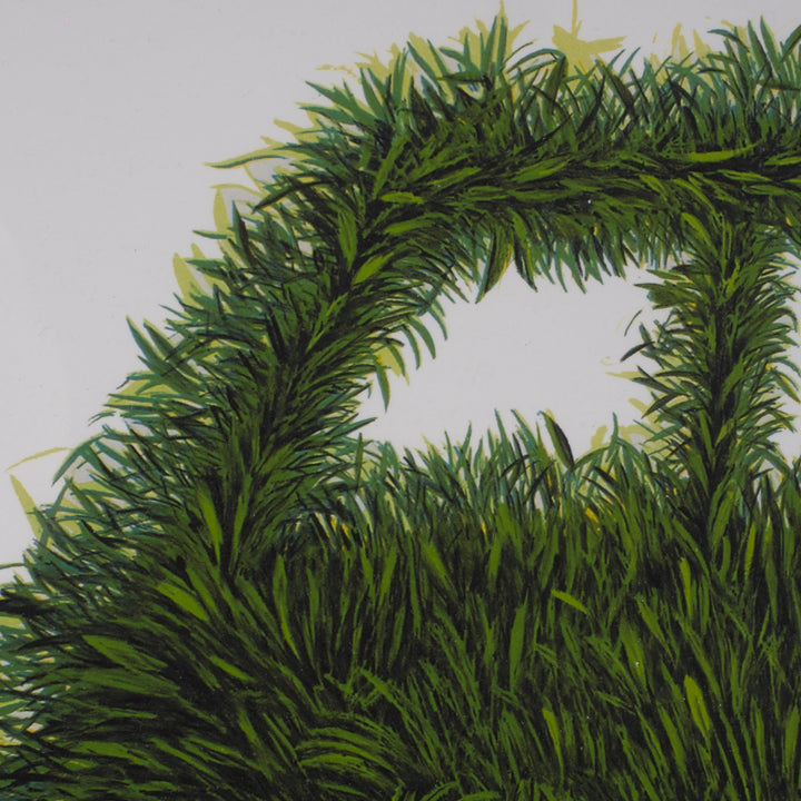 Elias – Surreal Lithograph with Green Van | 69 x 49 cm (framed) 