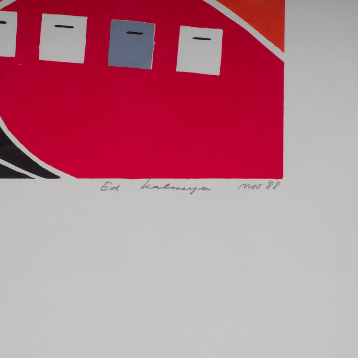 Lithografie 'Compositie in Evenwicht' door Ed Cafmeyer