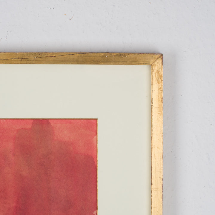 M. Gibon – Aquarel “Drie Mensen” (1970)