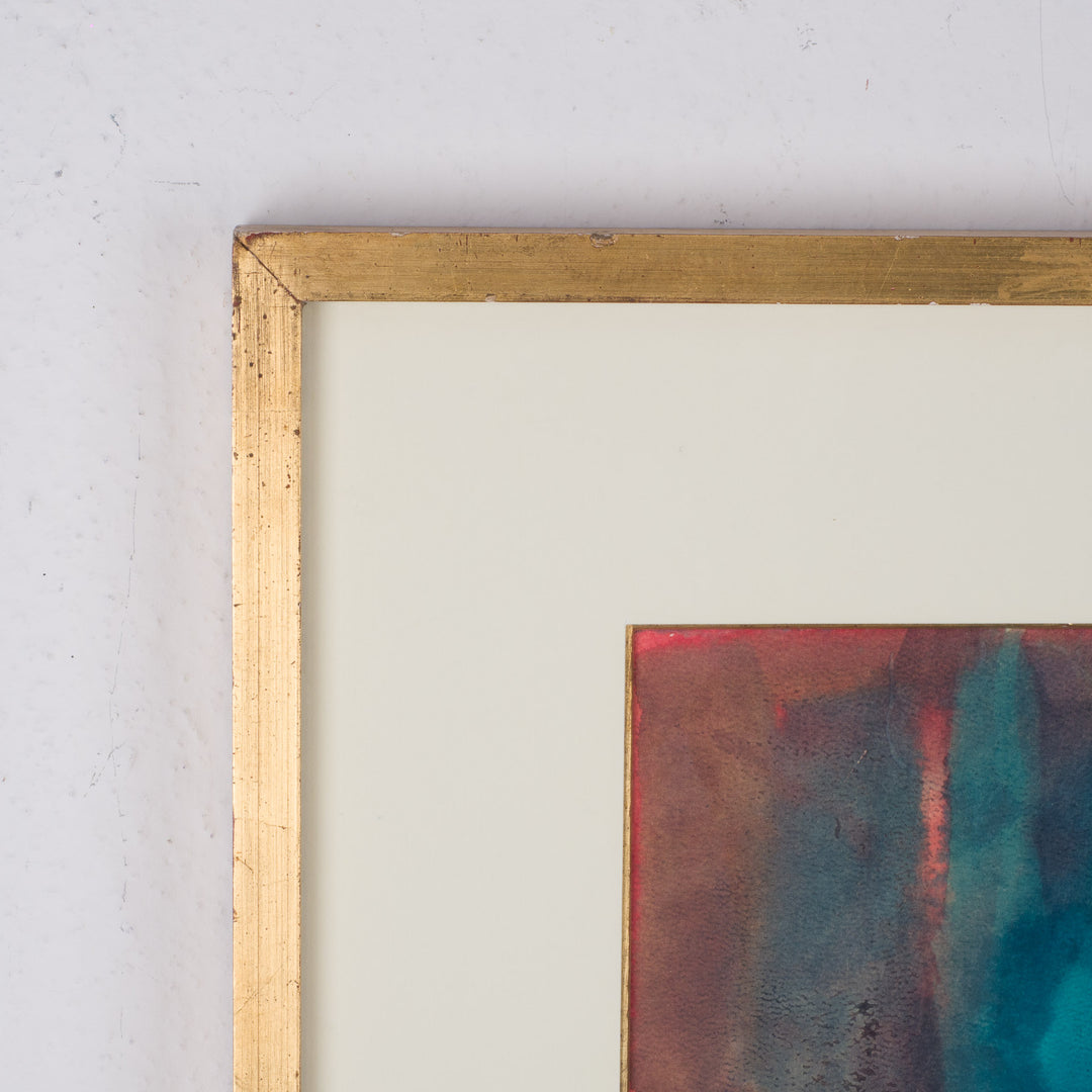 M. Gibon – Aquarel “Drie Mensen” (1970)