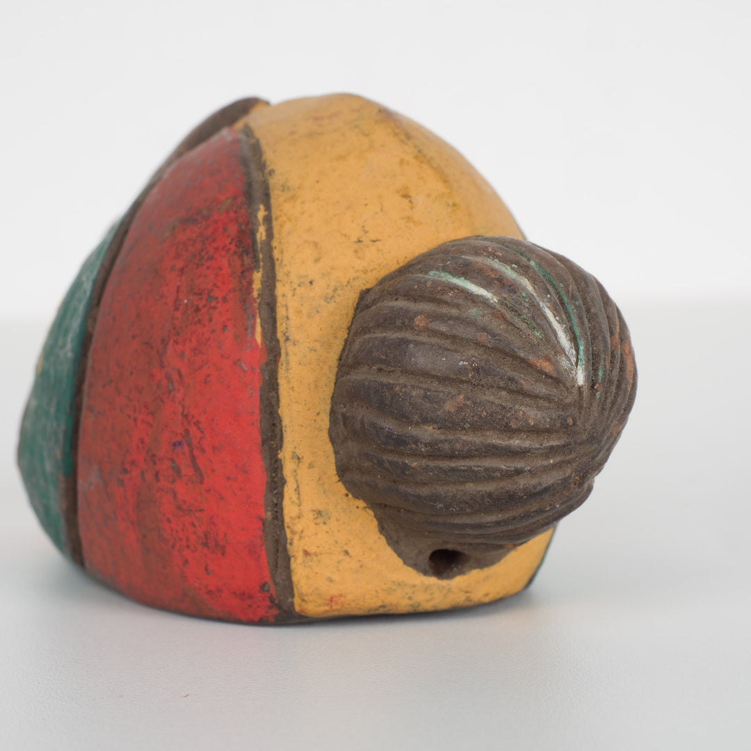 Klein Afrikaans decoratief maskertje – groen, rood en geel