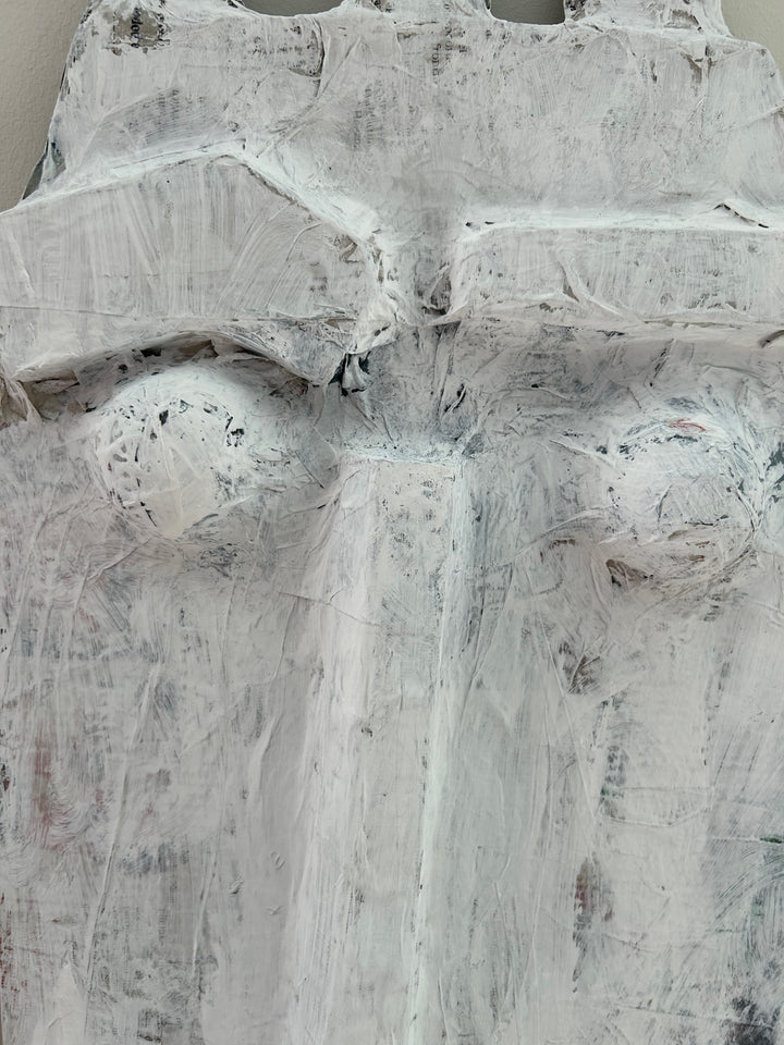 Stilte in Vorm: groot papier-maché Masker (60 cm) om neer te zetten om of om op te hangen