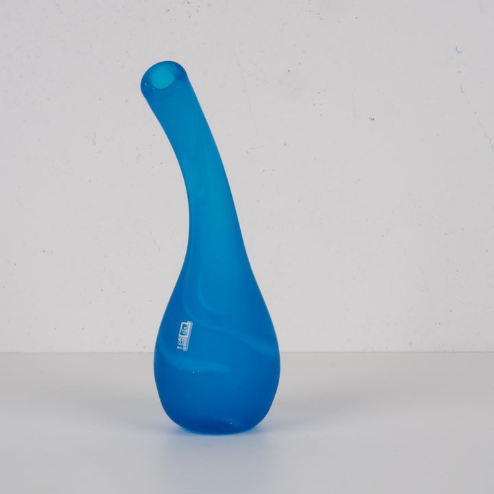 Mdina Glass – Sculpturale Blauwe Vaas