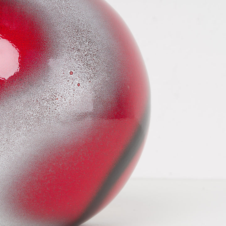 Rode vintage bolvaas – Sélémen France – nr. 9256