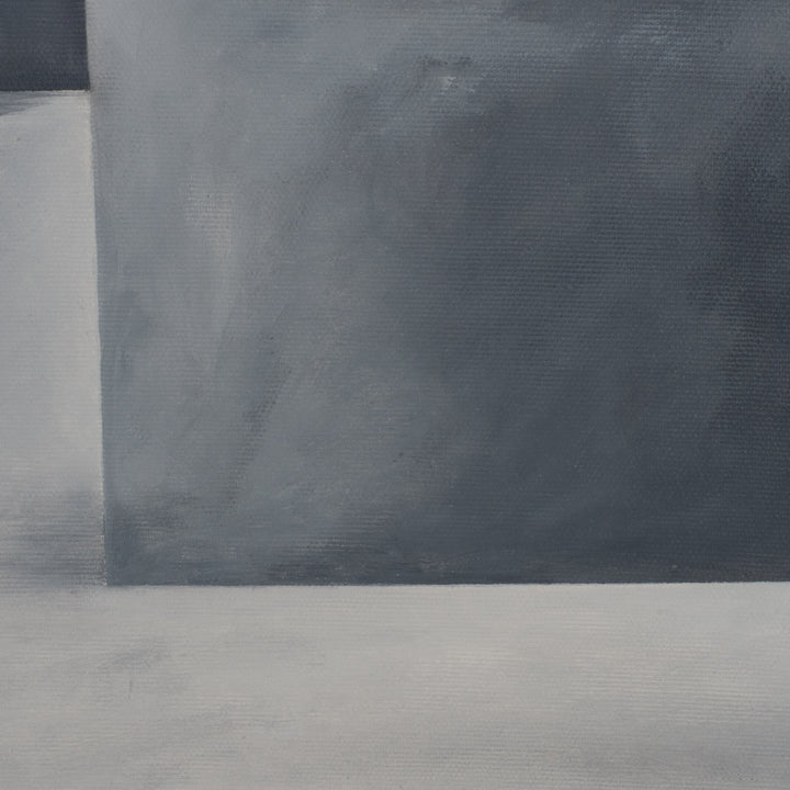 Schilderij “Architectural Silence nr. 21” – Ruimte als ervaring in verstilde lagen | grijs schilderij / 50,5x70,5x2,5cm /  - Monique Coppieters