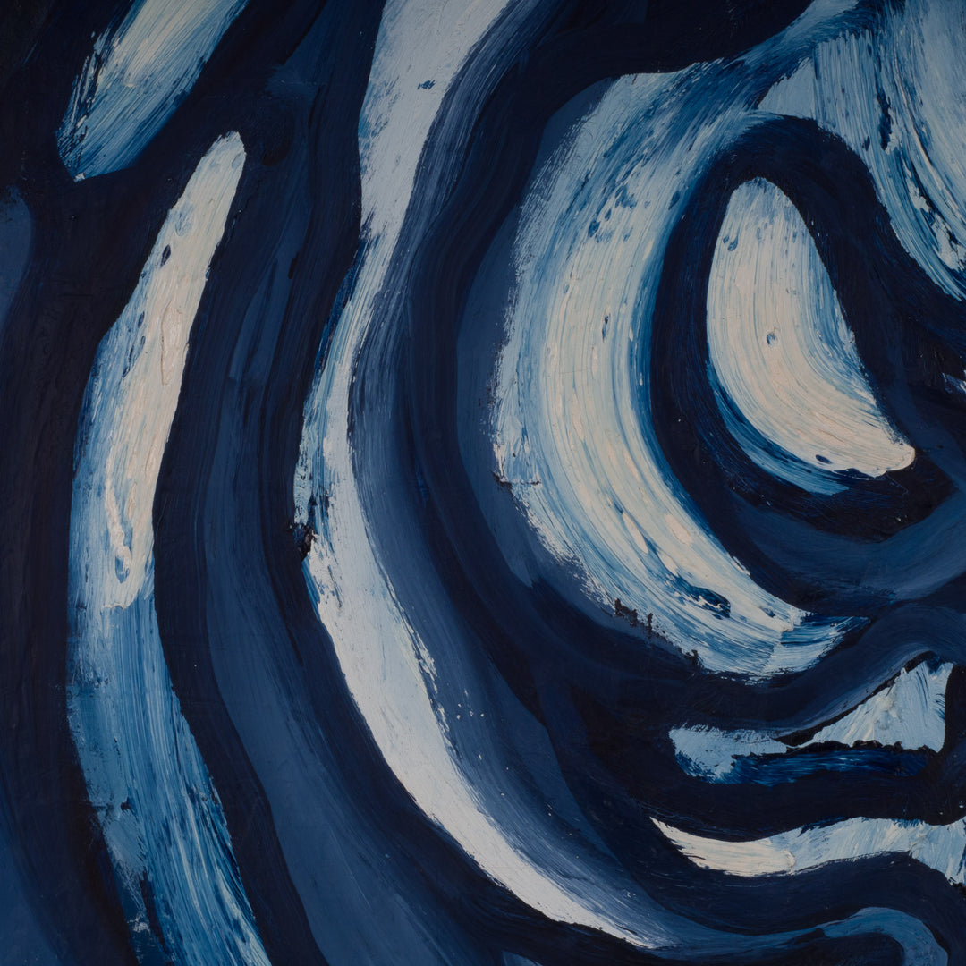 Abstract schilderij “Doucey” – expressieve figuratieve kunst – 81,5 × 112 × 3,5 cm