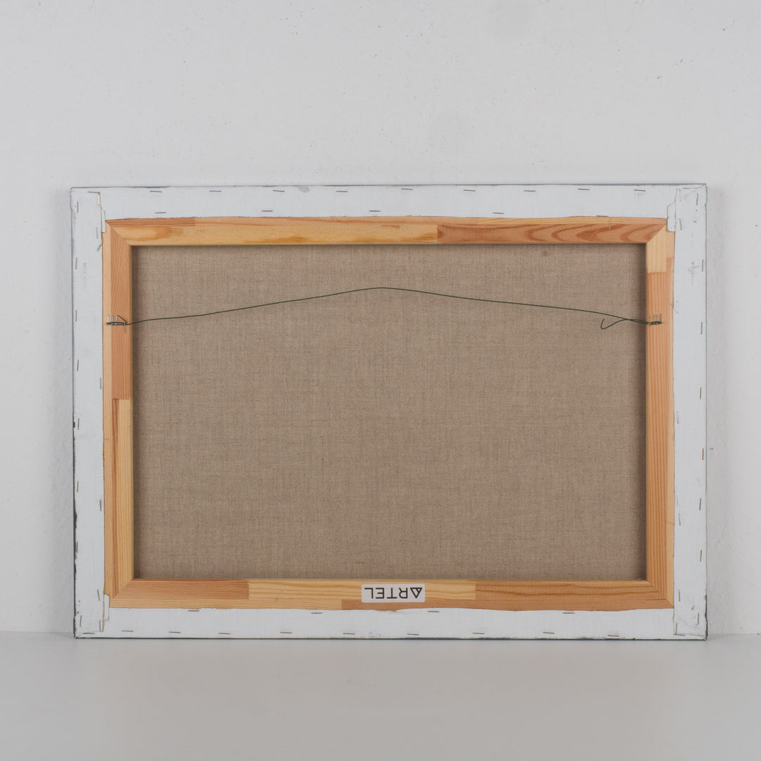 Schilderij 'De stilte van het licht – 70,5x50,5cm - eenvoud die ruimte laat ademen' door Monique Coppieters