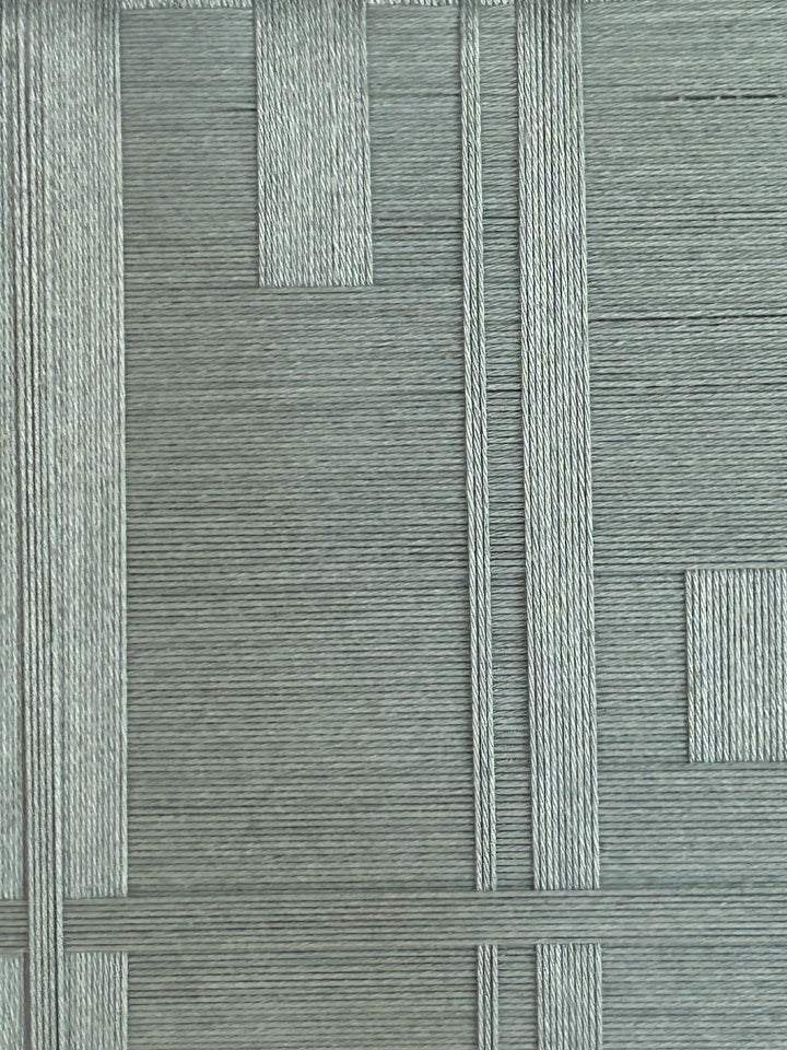 Atelier S – Geometrisch textielreliëf in mintgroen  – 38 x 38 x 4 cm