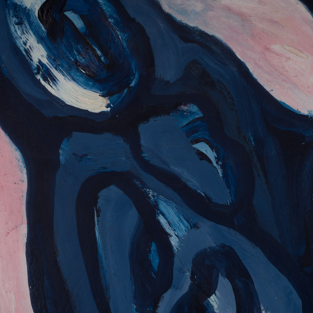 Abstract schilderij “Doucey” – expressieve figuratieve kunst – 81,5 × 112 × 3,5 cm