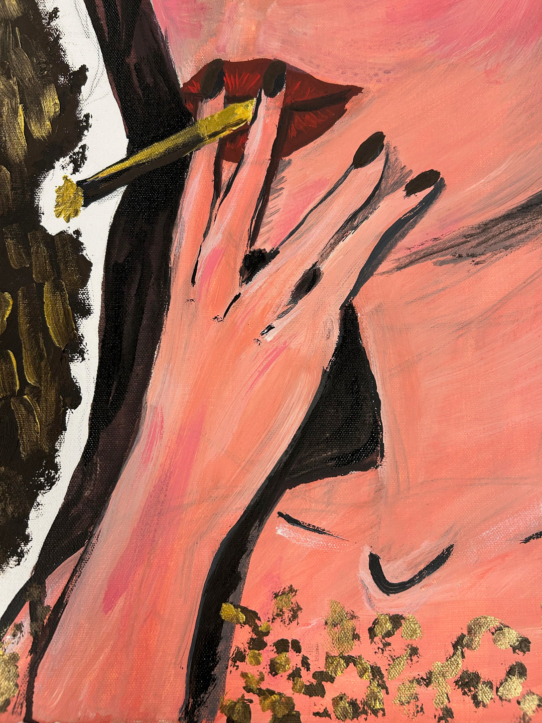 Schilderij 'Gouden Stilte' door A. Peters