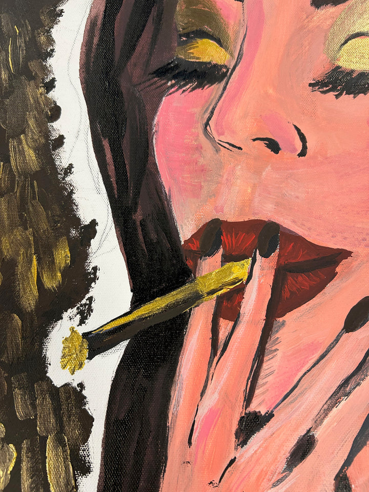 Schilderij 'Gouden Stilte' door A. Peters