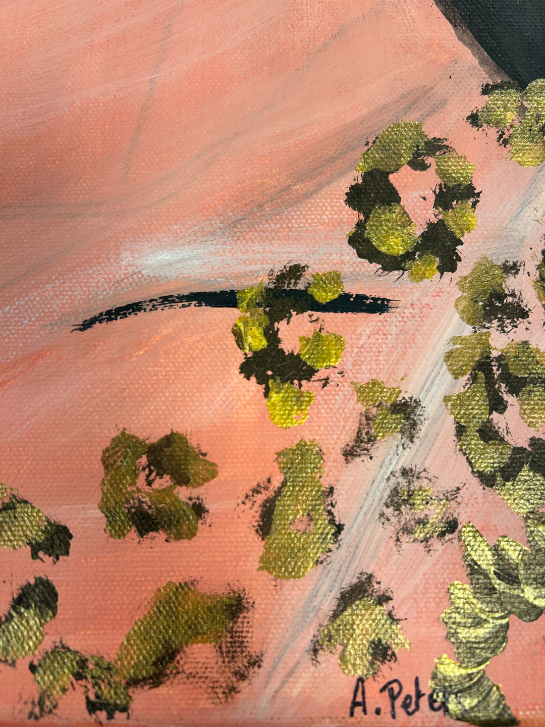 Schilderij 'Gouden Stilte' door A. Peters