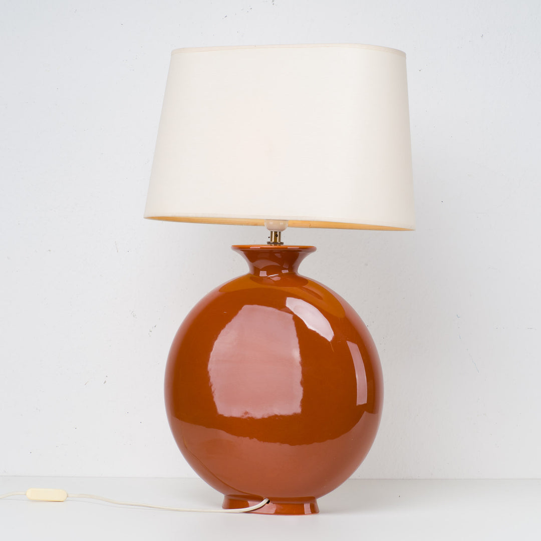 Elegant vintage table lamp – Faïencerie de Charolles (FDC) since 1844