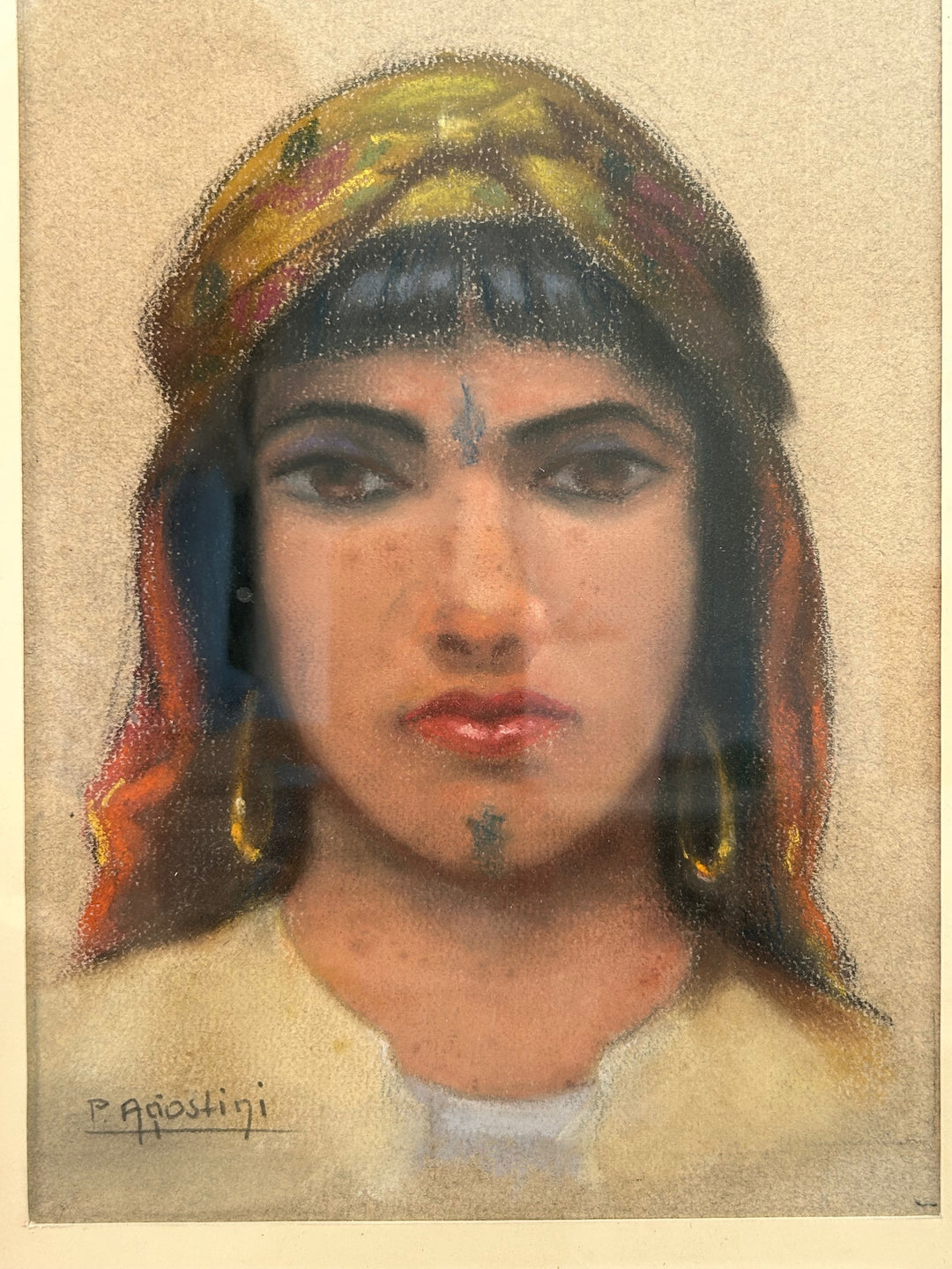 Oriëntaalse Dame – P. Agiostini / 32x40x3,5cm