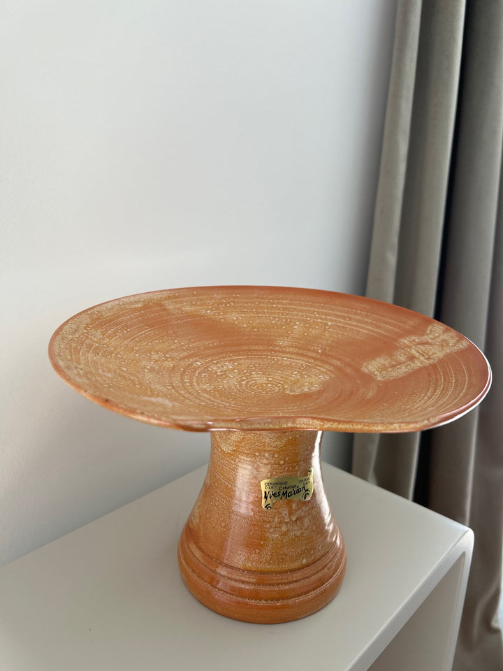 Keramische Tazza “Yves Marian” – Warm Oranje Sculptuur
