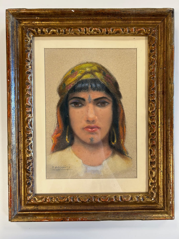 Oriëntaalse Dame – P. Agiostini / 32x40x3,5cm