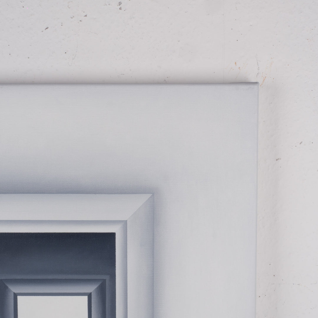 Schilderij 'Doorgangen van stilte – een reis naar licht en diepte' door Monique Coppieters