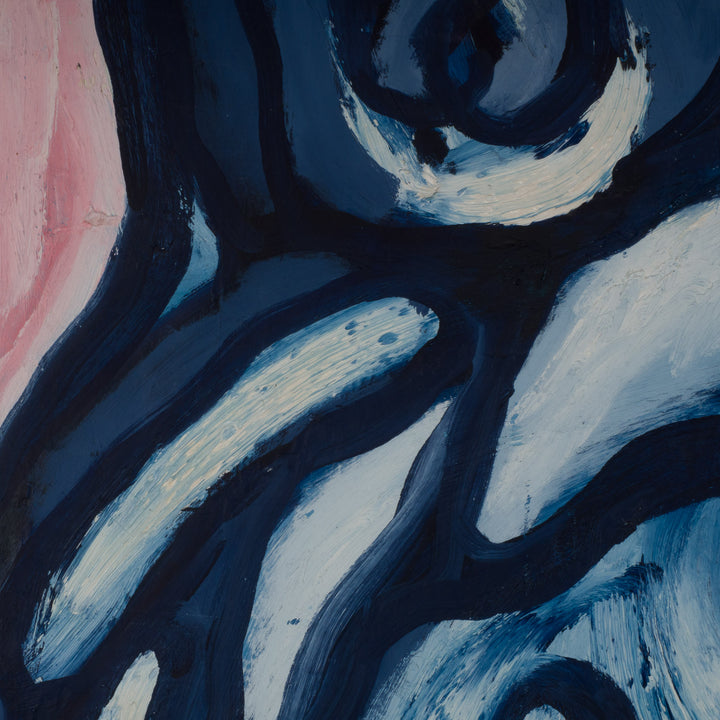 Abstract schilderij “Doucey” – expressieve figuratieve kunst – 81,5 × 112 × 3,5 cm