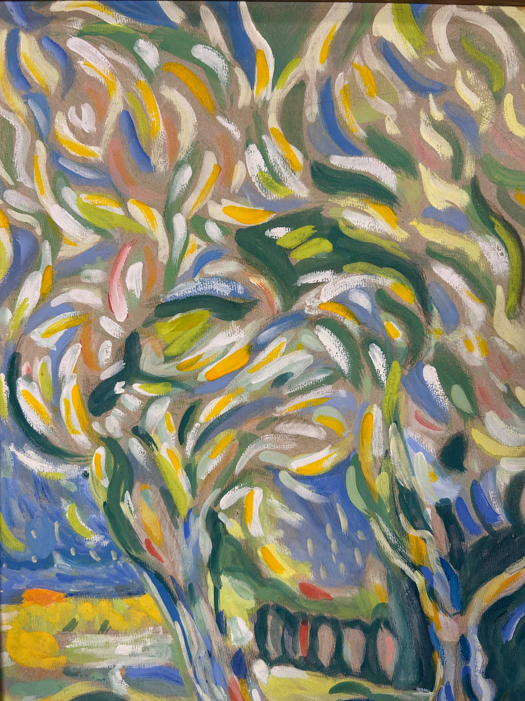 Schilderij 'Landschap in Beweging' door S. Matthijs