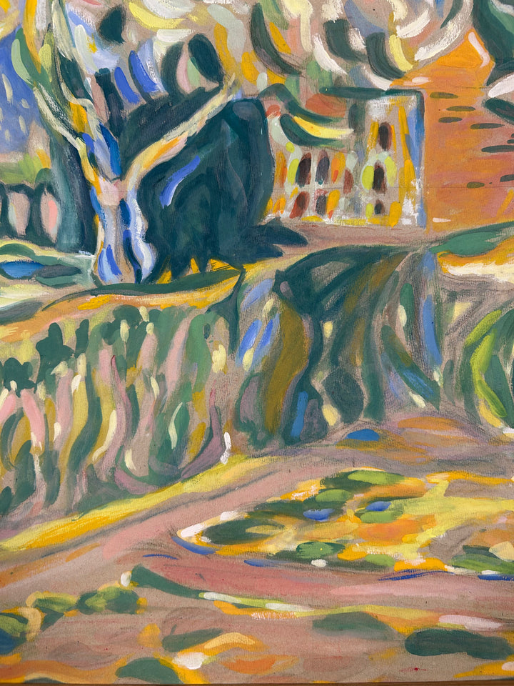 Schilderij 'Landschap in Beweging' door S. Matthijs