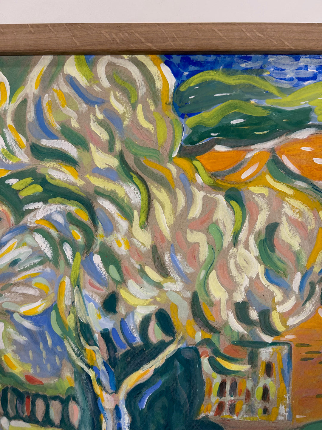 Schilderij 'Landschap in Beweging' door S. Matthijs