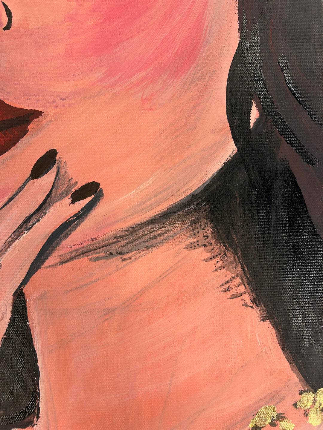 Schilderij 'Gouden Stilte' door A. Peters