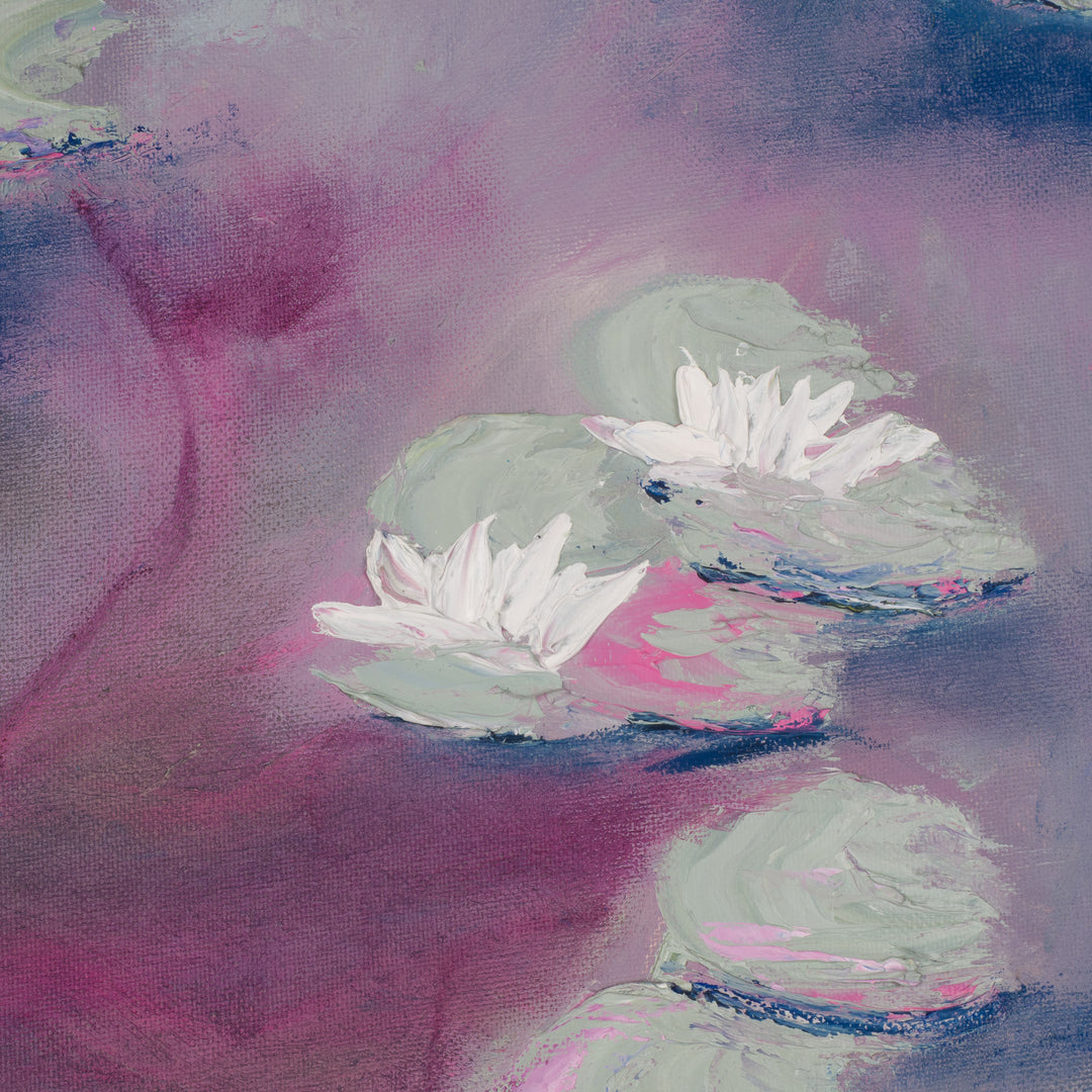 Schilderij met waterlelies – poëtisch en dromerig tafereel