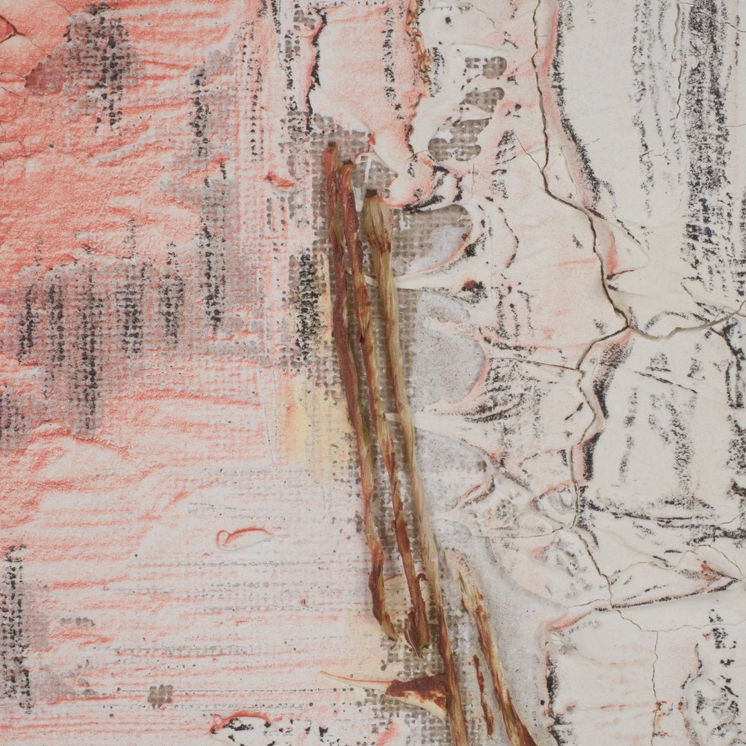 Schilderij structuren in beige & terracotta – Linda Hosten (Oostende)