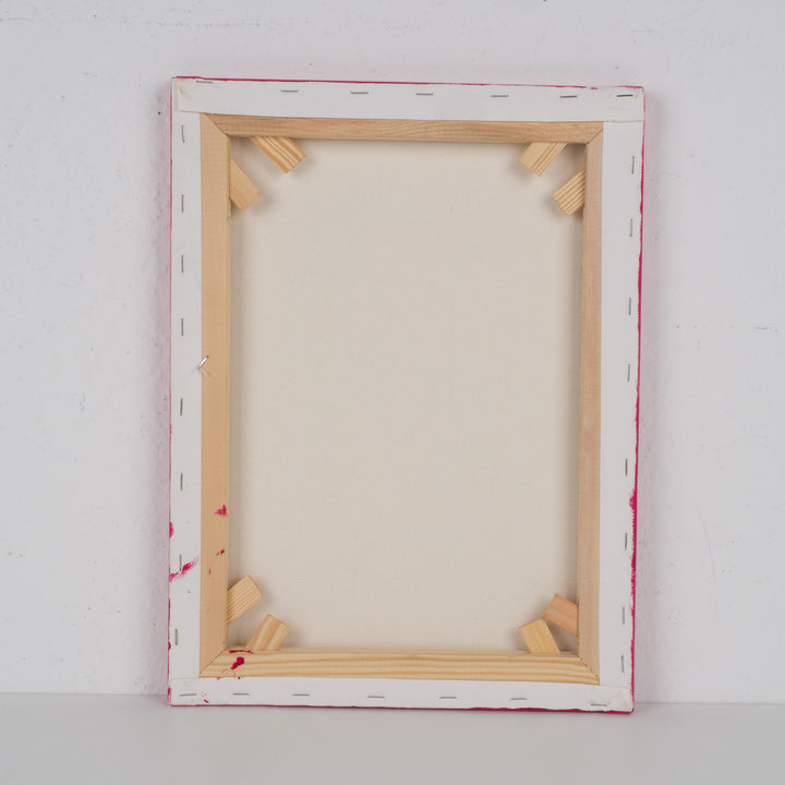 Roze schilderij van een vrouw met hoed – JP Terryn