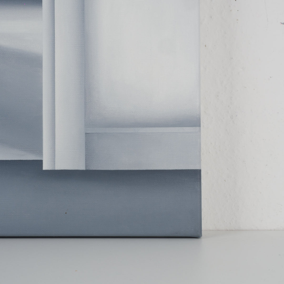 Schilderij 'Doorgangen van stilte – een reis naar licht en diepte' door Monique Coppieters