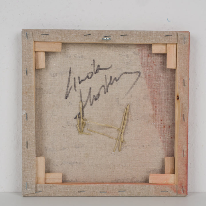 Schilderij structuren in beige & terracotta – Linda Hosten (Oostende)