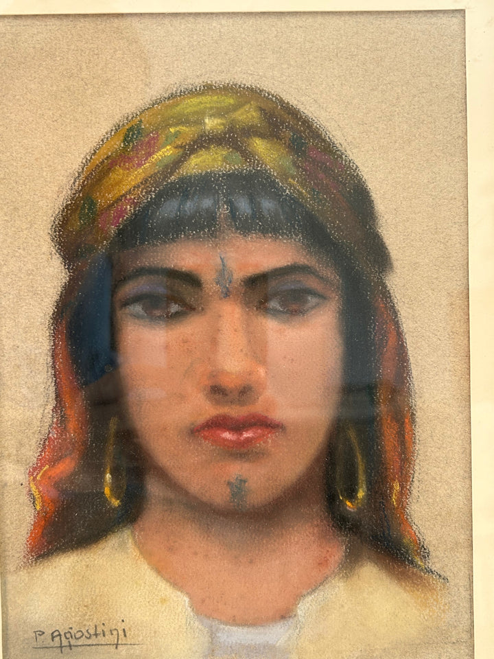 Oriëntaalse Dame – P. Agiostini / 32x40x3,5cm