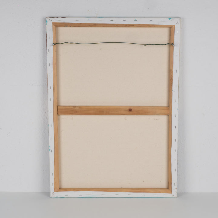 Prachtig schilderij van naakte vrouw – zachte groen- en rozetinten