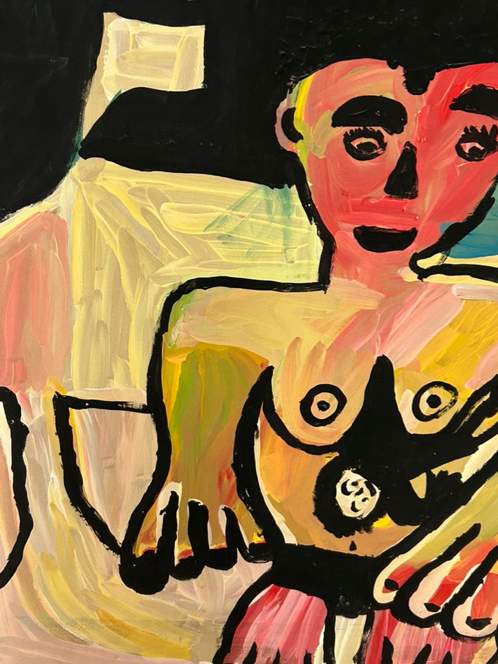 ’t Volk’ – Schilderij door Dominique Beun (2018)